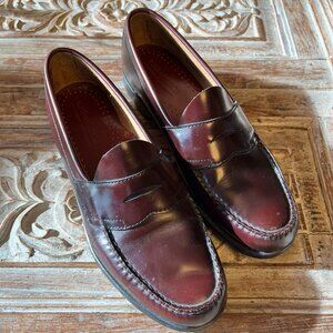 Men's GH Bass & Co. Burgundy/Brown Loafers - Size 10.5